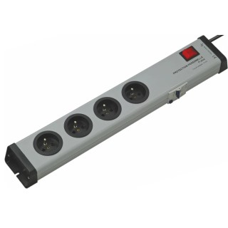 Bodo Ehmann 16A 250V 4 Gang Socket Bar with 1.5m Cable Type E RCD Protected 0220X02042301