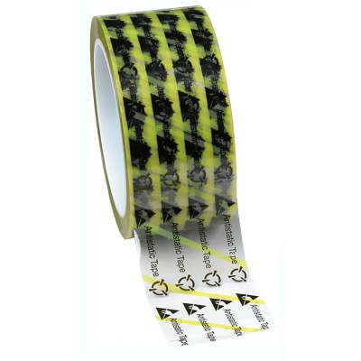 Desco Europe Clear Cellulose Rubber Base ESD Tape 48mm Width 65.8m Length 242277