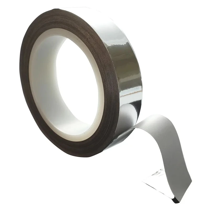 Hi-Bond Conductive Metallic Tape 12mm x 20m, 0.09mm Thickness, Thermosetting Acrylic Adhesive, HB 710 12mm x 20m