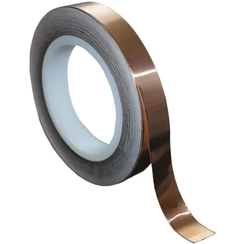 Hi-Bond Conductive Metallic Tape Copper Foil 19mm x 33m Acrylic Adhesive 130°C Max HB 720A 19mm x 33m