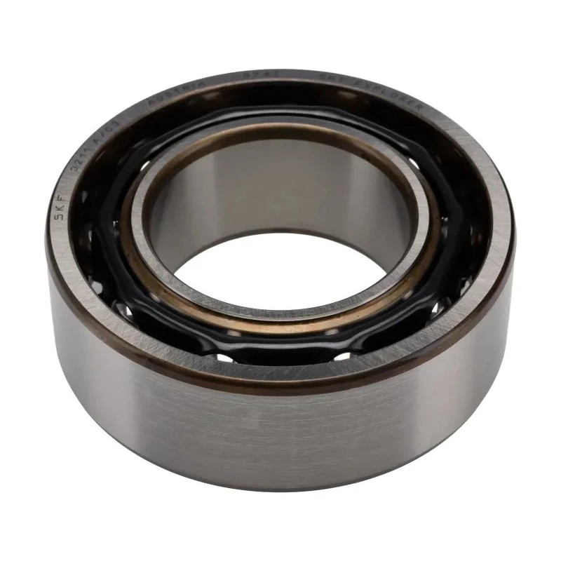 SKF Double Row Angular Contact Ball Bearing 55 mm ID, 100 mm OD, 33.3 mm Race Width 3211 A/C3