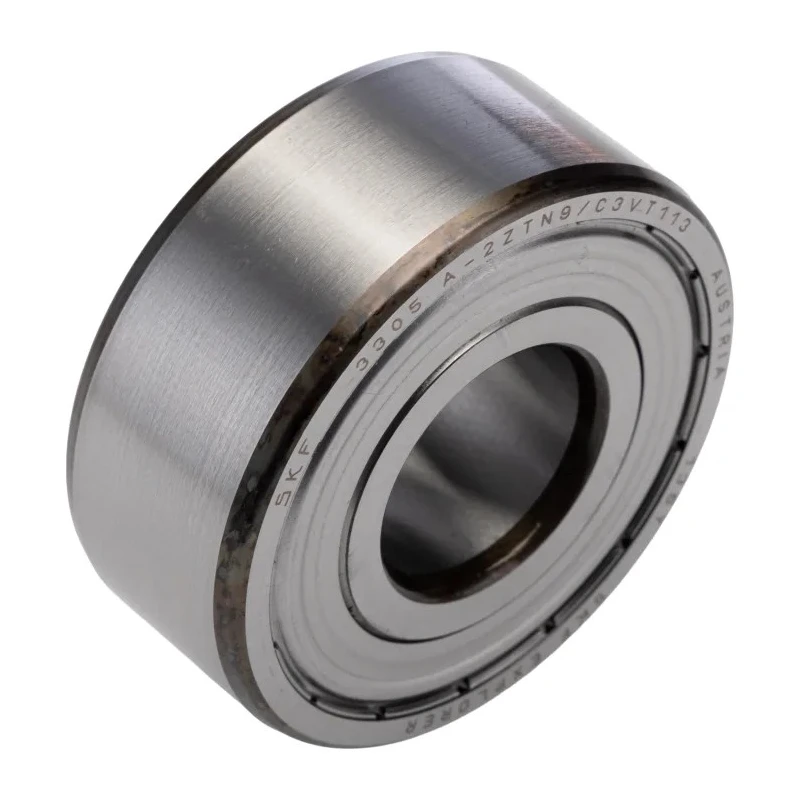 SKF 2 Row Angular Contact Ball Bearing 25 mm ID, 62 mm OD, 25.4 mm Race Width 3305 A-2ZTN9/C3VT113