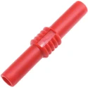 RS PRO Red 4 mm Female Banana Coupler with Nickel-Plated Brass Contacts 30V 19A 208-0232