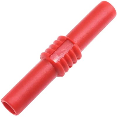 RS PRO Red 4 mm Female Banana Coupler with Nickel-Plated Brass Contacts 30V 19A 208-0232