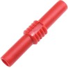RS PRO Red 4 mm Female Banana Coupler with Nickel-Plated Brass Contacts 30V 19A 208-0232