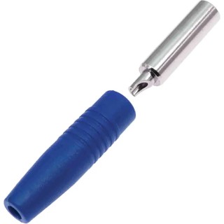 RS Pro Blue Female Banana Socket 4 mm Connector Solder Termination 30V 24A Nickel Plating 208-0247