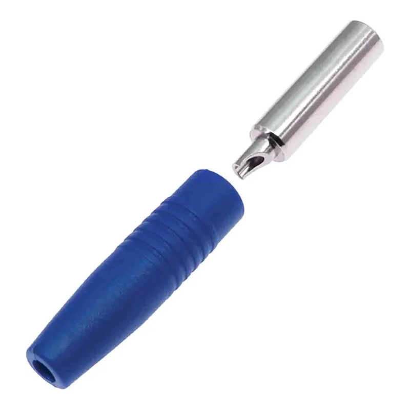 RS Pro Blue Female Banana Socket 4 mm Connector Solder Termination 30V 24A Nickel Plating 208-0247
