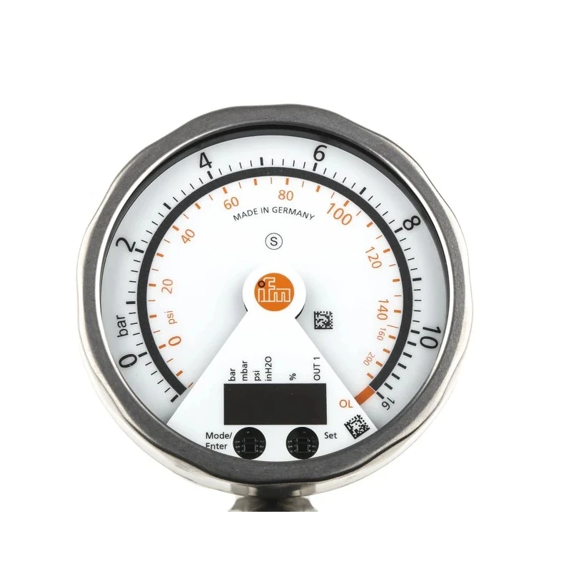 ifm electronic Series Pressure Sensor with Analogue, PNP NO/NC Output, -1 bar Minimum Pressure, 10 bar Maximum PG24