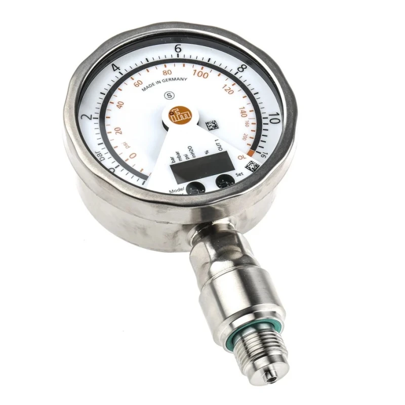 ifm electronic Series Pressure Sensor with Analogue, PNP NO/NC Output, -1 bar Minimum Pressure, 10 bar Maximum PG24