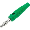 RS PRO 4 mm Green Male Banana Plug Connector, Solder Termination, 30V AC, 24A, Nickel Plating 208-0254
