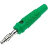 RS PRO 4 mm Green Male Banana Plug Connector, Solder Termination, 30V AC, 24A, Nickel Plating 208-0254