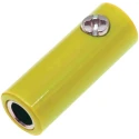 RS PRO Yellow Male Banana Plug Screw Termination 30V 32A Nickel Plating 208-0225