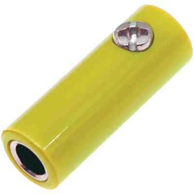 RS PRO Yellow Male Banana Plug Screw Termination 30V 32A Nickel Plating 208-0225