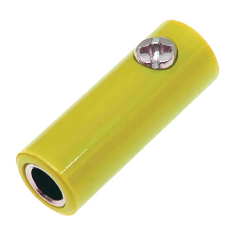 RS PRO Yellow Male Banana Plug Screw Termination 30V 32A Nickel Plating 208-0225