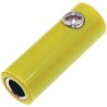 RS PRO Yellow Male Banana Plug Screw Termination 30V 32A Nickel Plating 208-0225