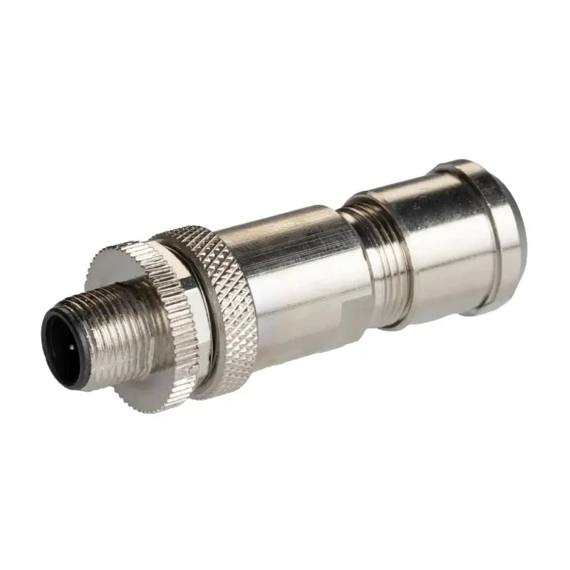 RS PRO Industrial Circular Connector 4 Contacts Cable M12 Plug Male IP67 Brass Housing CNM12 Series 208-0563