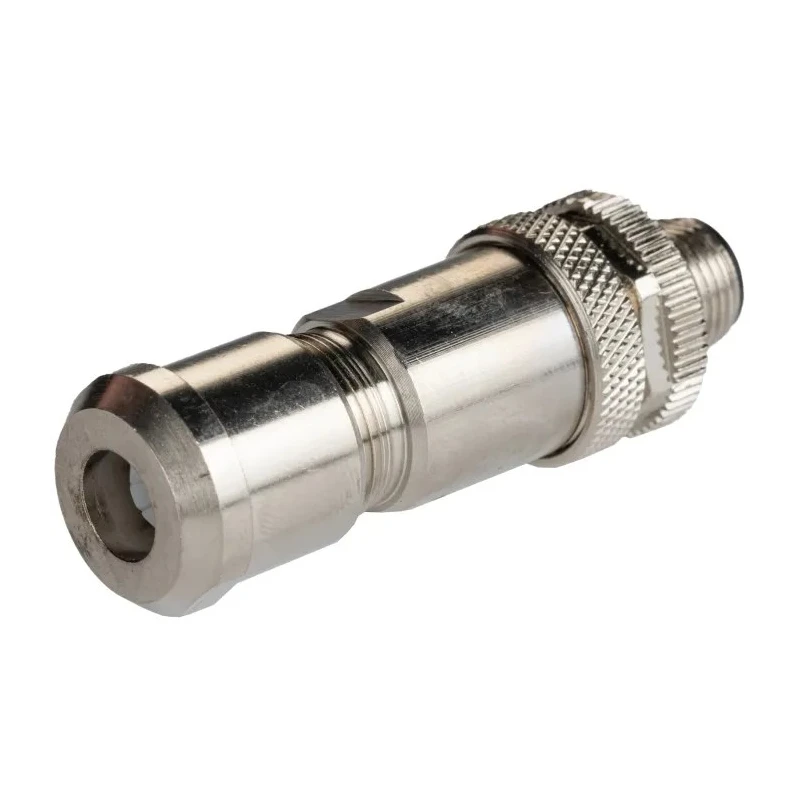 RS PRO Industrial Circular Connector 4 Contacts Cable M12 Plug Male IP67 Brass Housing CNM12 Series 208-0563