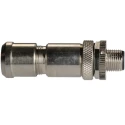 RS PRO Industrial Circular Connector 4 Contacts Cable M12 Plug Male IP67 Brass Housing CNM12 Series 208-0563