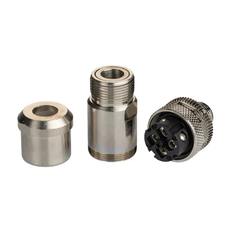 RS PRO Industrial Circular Connector 4 Contacts Cable M12 Plug Male IP67 Brass Housing CNM12 Series 208-0563