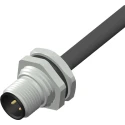 RS PRO Industrial Circular Connector 5 Contacts Front Mount M12 Socket Male Brass Housing IP67 CPM12 Series 208-0600
