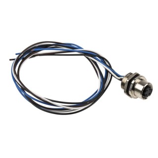RS PRO Industrial Circular Connector 4 Contacts Front Mount M12 Socket Female IP67 CPF12 Series 208-0578