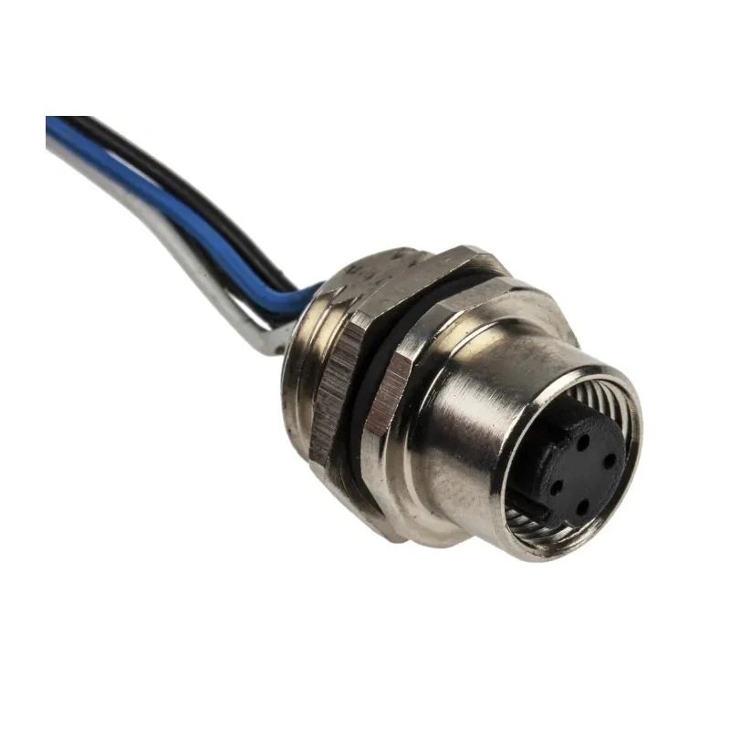 RS PRO Industrial Circular Connector 4 Contacts Front Mount M12 Socket Female IP67 CPF12 Series 208-0578
