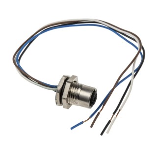 RS PRO Circular Connector, 4 Contacts, Front Mount, M12 Connector, Socket, Female, IP67, CPF12 Series 208-0586