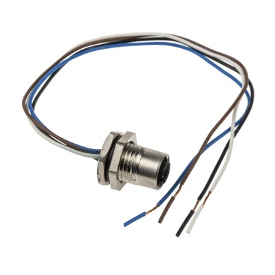 RS PRO Circular Connector, 4 Contacts, Front Mount, M12 Connector, Socket, Female, IP67, CPF12 Series 208-0586