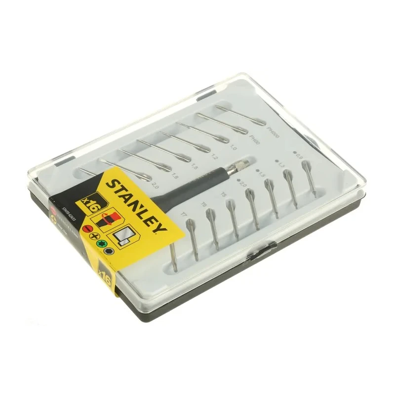 Stanley 16-Piece Precision Screwdriver Set Hexagon Phillips Slotted Torx STHT0-62633