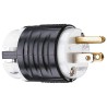 Molex PASS & SEYMOUR 15A 125V USA NEMA 5-15P Mains Plug Grey Black Nylon Body PS5266-X