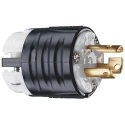 PASS & SEYMOUR 15A 125V NEMA L5-15P Nylon Cable Mount Mains Plug Black White PSL515P