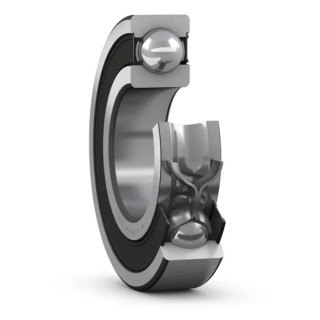 SKF Single Row Deep Groove Ball Bearing Sealed Steel Cage 31.75 mm ID 69.85 mm OD 17.462 mm Width RLS 10-2RS1