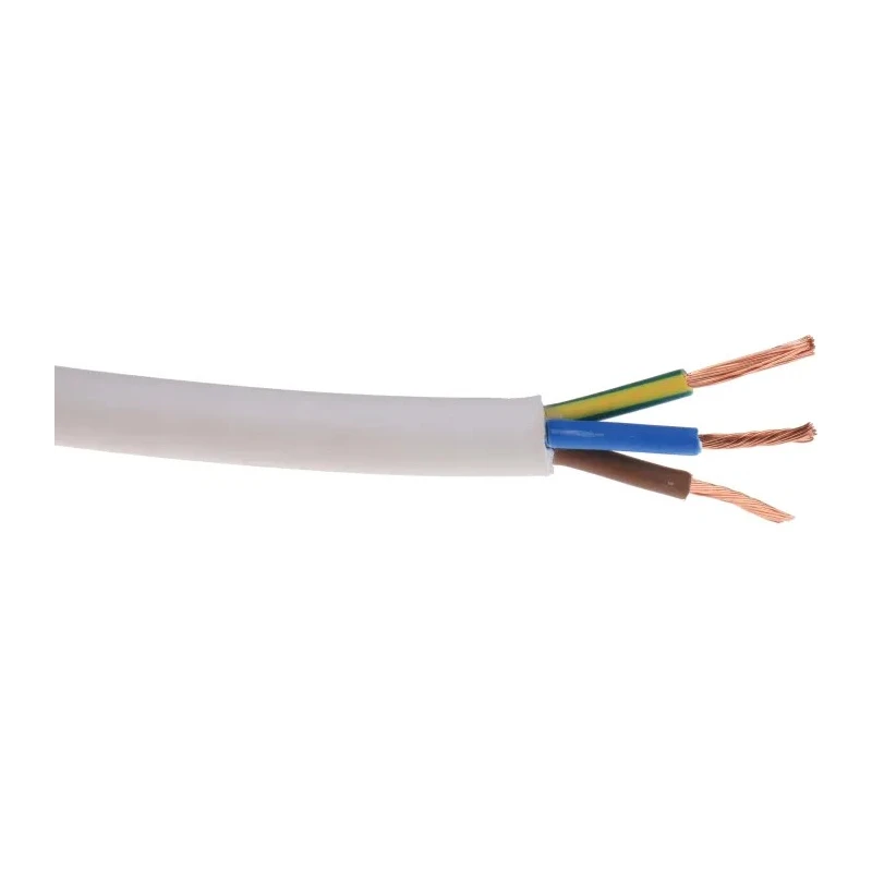RS PRO Flame Retardant 3 Core 1.5mm² Thermoplastic Power Cable 100m 500V H05Z1Z1-F 836-0739