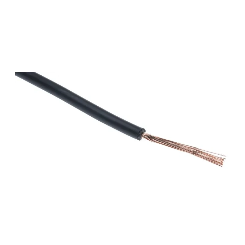 RS PRO Black 0.75 mm² 18 AWG Hook Up Wire, 22 x 1.0 mm Core Strands, 100 m Length, Polyolefin Jacket, 500V H05Z-K 836-0763