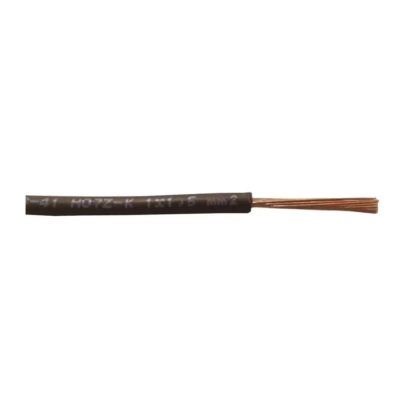 RS PRO Black 0.75 mm² 18 AWG Hook Up Wire, 22 x 1.0 mm Core Strands, 100 m Length, Polyolefin Jacket, 500V H05Z-K 836-0763