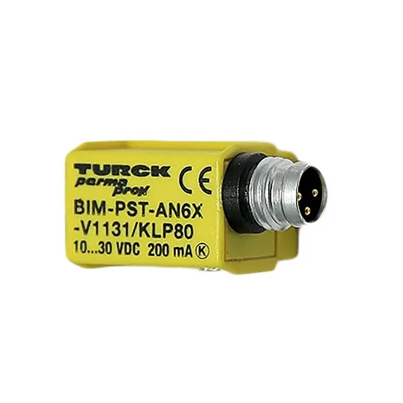 Turck Block Inductive Proximity Sensor M8 x 1 Thread Size, 30V DC, 200mA Switching Current, PNP BIM-PST-AP6X-V1131 W/KLP-80