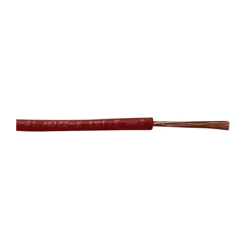 RS PRO 2491B Series Red 0.75 mm² Hook Up Wire 18 AWG 22 x 1.0 mm Core Strands 100 m Low Smoke Zero Halogen 836-0785
