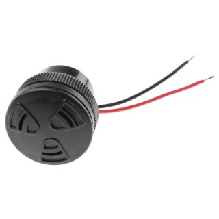 RS PRO Magnetic Buzzer Component Lead Wire 5 V dc Min 25 V dc Max 100 dB 28.9 mm Height 8377869P