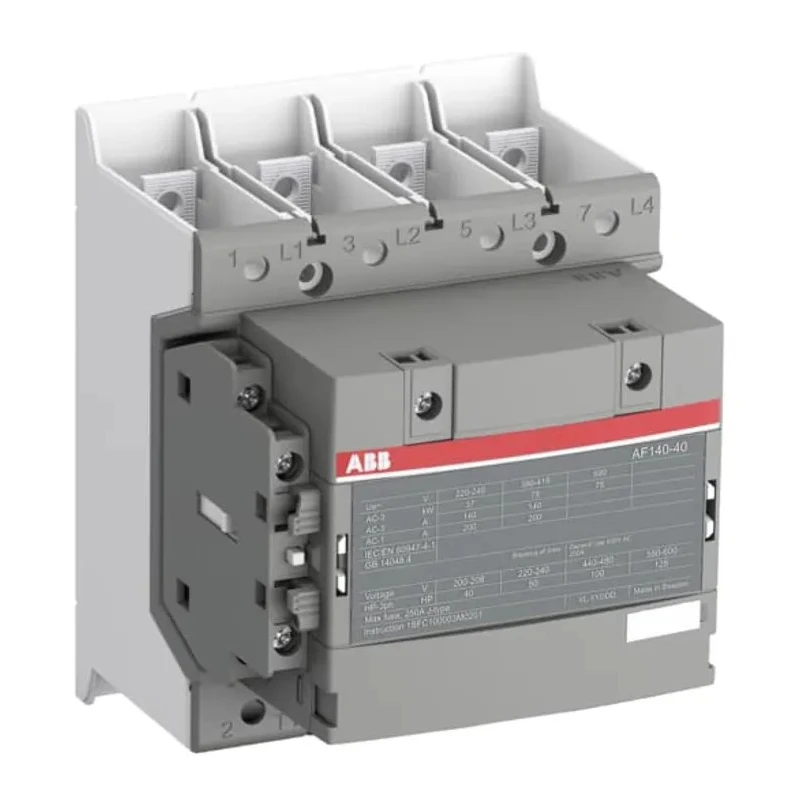 ABB AF116 Contactor, 230V AC Coil, 4-Pole, 200A, 75 kW Power Rating, 4 NO Contacts, 690V AC 1SFL447102R1311 AF140-40-11B-13