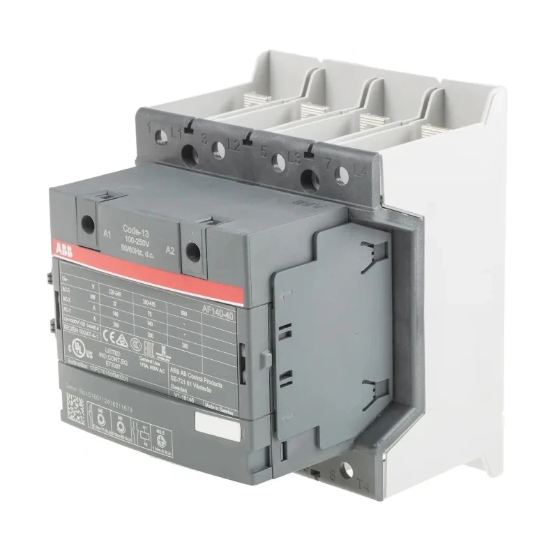ABB AF116 Contactor, 230V AC Coil, 4-Pole, 200A, 75 kW Power Rating, 4 NO Contacts, 690V AC 1SFL447102R1311 AF140-40-11B-13