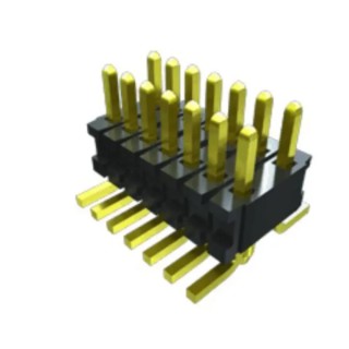 Samtec FTR Series Straight Surface Pin Header, 20 Contacts, 1.27 mm Pitch, 2 Row, Unshrouded FTR-110-51-L-D-06
