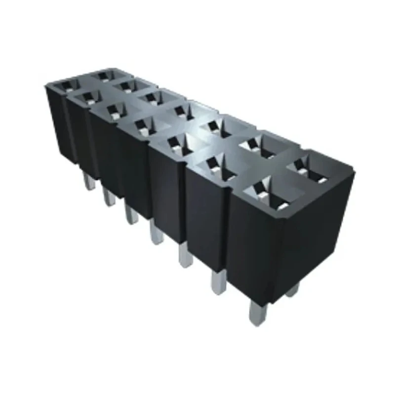 Samtec SLW Series Straight Through Hole PCB Socket 3-Contact 2 Row 2.54 mm Pitch Solder SLW-103-01-L-D