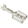 JST Silver Uninsulated Female Spade Connector Crimp 6.3 x 0.8 mm Tab Size 20 AWG to 18 AWG LTO-1.0T-250N