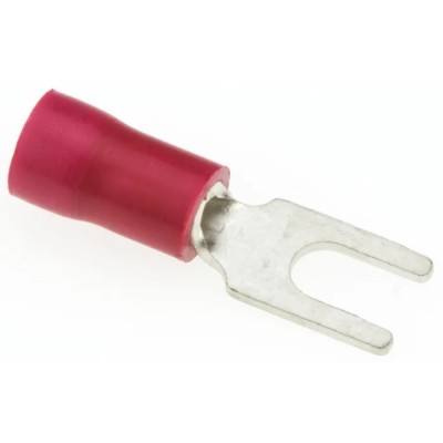JST Insulated Vinyl Crimp Spade Connector 22 AWG to 16 AWG 3 mm Stud Size Red FVWS1.25-B3A(LF)