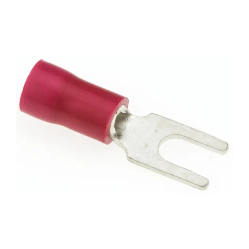 JST Insulated Vinyl Crimp Spade Connector 22 AWG to 16 AWG 3 mm Stud Size Red FVWS1.25-B3A(LF)