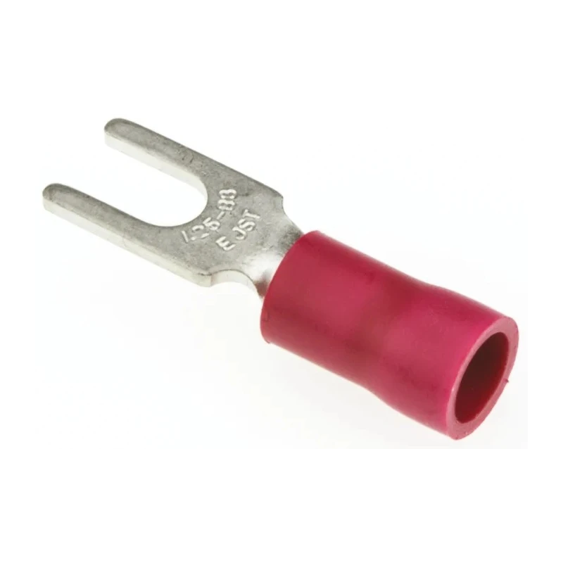 JST Insulated Vinyl Crimp Spade Connector 22 AWG to 16 AWG 3 mm Stud Size Red FVWS1.25-B3A(LF)