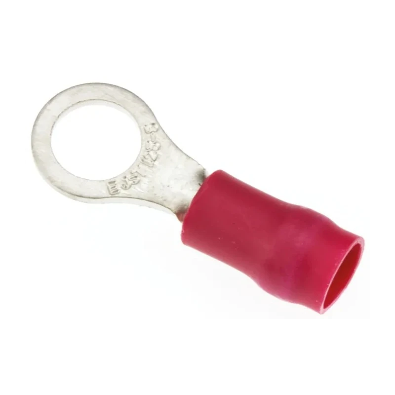 JST R Insulated Ring Terminal 5 mm Stud Size 22 AWG 16 AWG Wire Size Red FVDWS1.25-5 (LF)