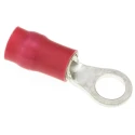 JST R Insulated Ring Terminal 4 mm Stud Size 22 AWG to 16 AWG Wire Size, Vinyl Insulation, Red FVDWS1.25-M4(LF)K