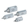 SMC 30 mm Pneumatic Piston Rod Cylinder, CJ2 Series, Double Acting, Rubber Cushion, Aluminium Alloy Body CDJP2D16-30D