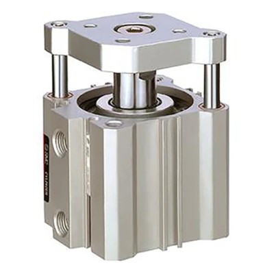 SMC Pneumatic Guided Cylinder Bore 16mm, Stroke 20mm, Aluminium Alloy Body, Rubber Bumper Cushioning CQMB16-20